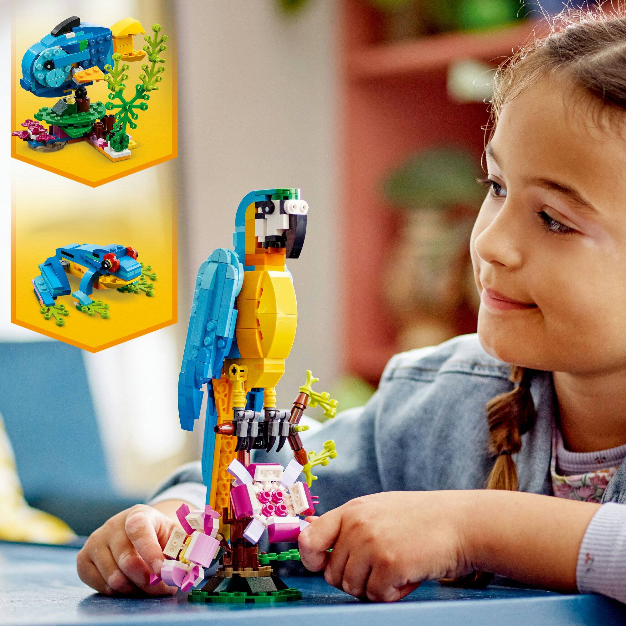 LEGO® Creator Exotic Parrot 31136 Building Toy Set (253 Pieces)